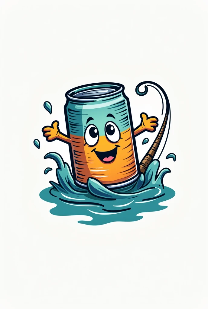 Uma logo de uma equipe chamada de pesca lata 🍺
No estilo kikito disiners 
