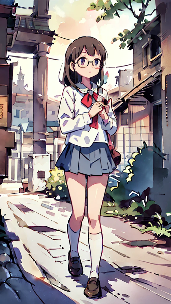 Dazzling Light、Many towers in the distance、Big Moon、metropolis、Tall buildings、Looking up at the stars、water、Midnight、Moon、Blue light、sky、sea、Nsfw、masterpiece, high quality, 4K, HDR,, Stable Diffusion prompt:  schoolgirl with short、brown hair and red-framed glasses, wearing a white blouse and navy skirt, white panties visible, navy socks and brown loafers, in a state of arousal and trembling with sexual climax,simple illustration style, In a nichijou (everyday life) Setting Image generation AI model used: Stable Diffusion (eleet- model)

id: i2