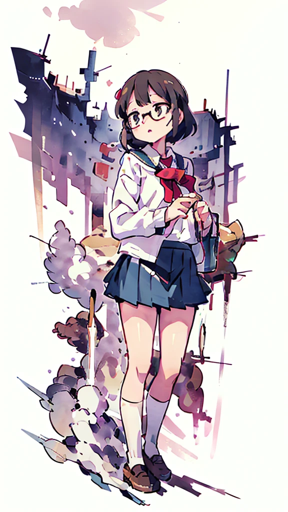 Dazzling Light、Many towers in the distance、Big Moon、metropolis、Tall buildings、Looking up at the stars、water、Midnight、Moon、Blue light、sky、sea、Nsfw、masterpiece, high quality, 4K, HDR,, Stable Diffusion prompt:  schoolgirl with short、brown hair and red-framed glasses, wearing a white blouse and navy skirt, white panties visible, navy socks and brown loafers, in a state of arousal and trembling with sexual climax,simple illustration style, In a nichijou (everyday life) Setting Image generation AI model used: Stable Diffusion (eleet- model)

id: i2