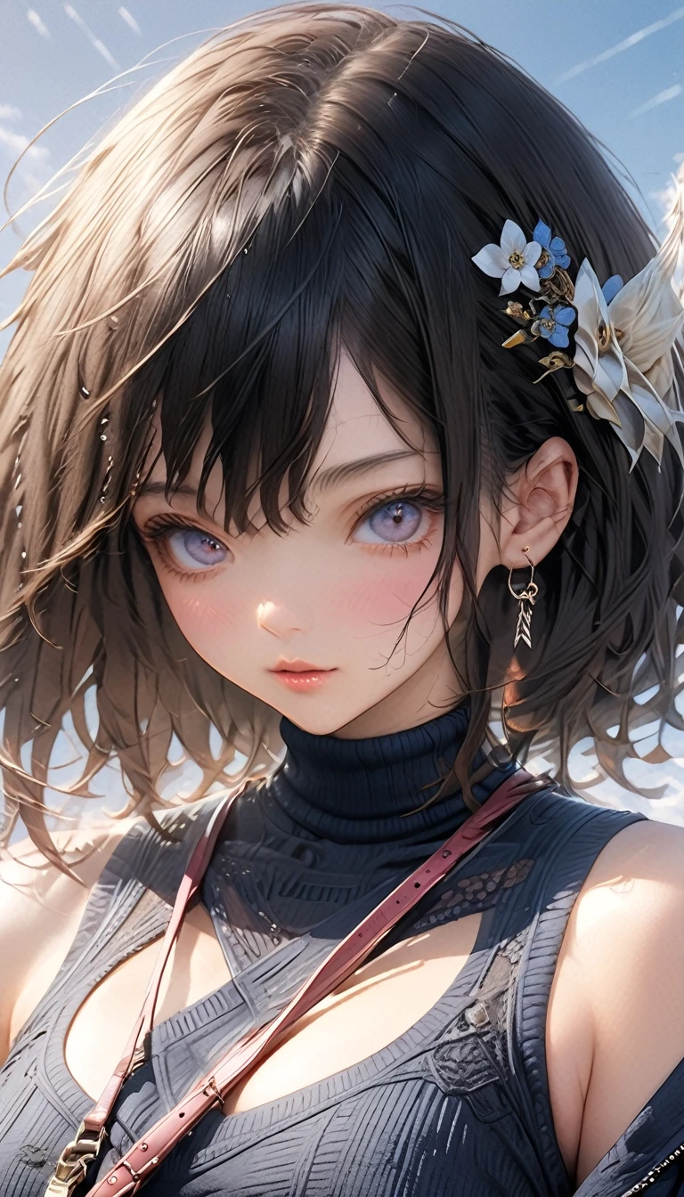 (Colossal tits、Turtleneck knitwear、Shoulder bag)、(top-quality,​masterpiece:1.3,超A high resolution,),(ultra-detailliert,Caustics),(Photorealsitic:1.4,RAW shooting,)Ultra-realistic capture,A highly detailed,high-definition16Kfor human skin、 Skin texture is natural、、The skin looks healthy with an even tone、 Use natural light and color,One Woman,japanes,,kawaii,A dark-haired,Middle hair,(depth of fields、chromatic abberation、、Wide range of lighting、Natural Shading、)、(Hair swaying in the wind:1.2)、Streets of Tokyo