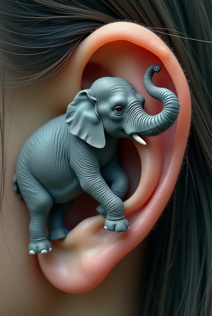A flea behind the ear Swap the flea for an elephant
