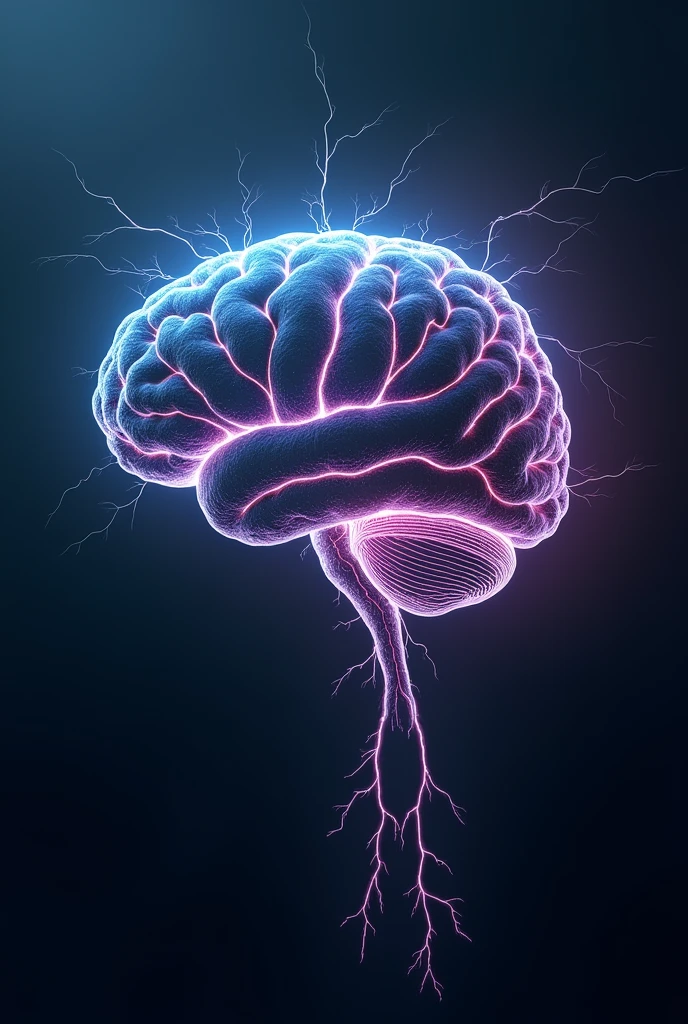 Emotional intelligence , brain on the scale releasing electrical currents