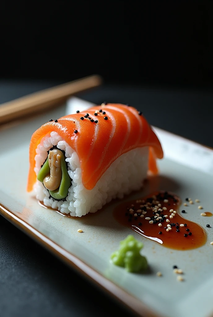 Sushi with penis as the filling