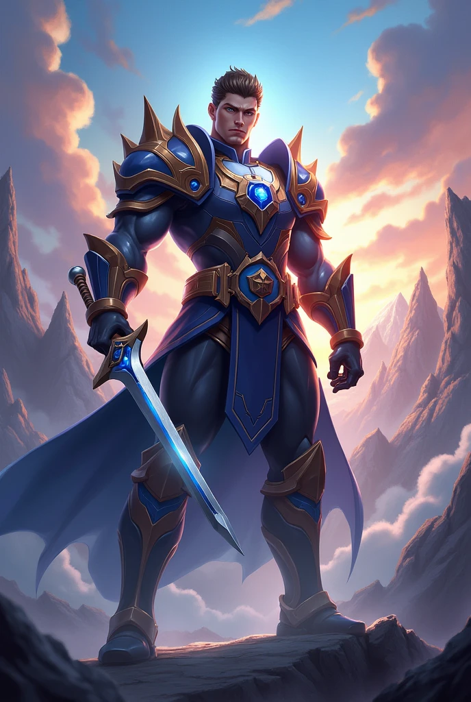 Create a wallpaper of the game mobile legends Hero Nolan