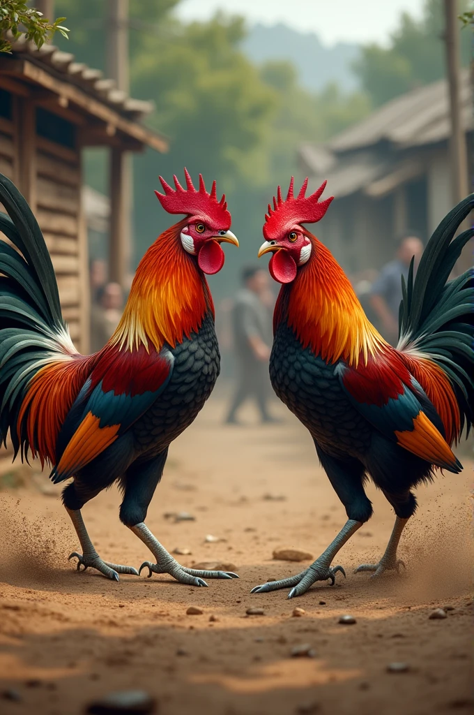 fighting cocks