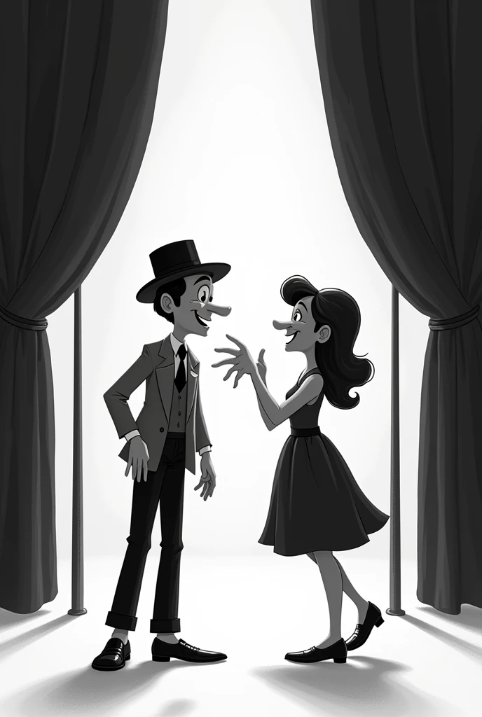 Black and white comedy background