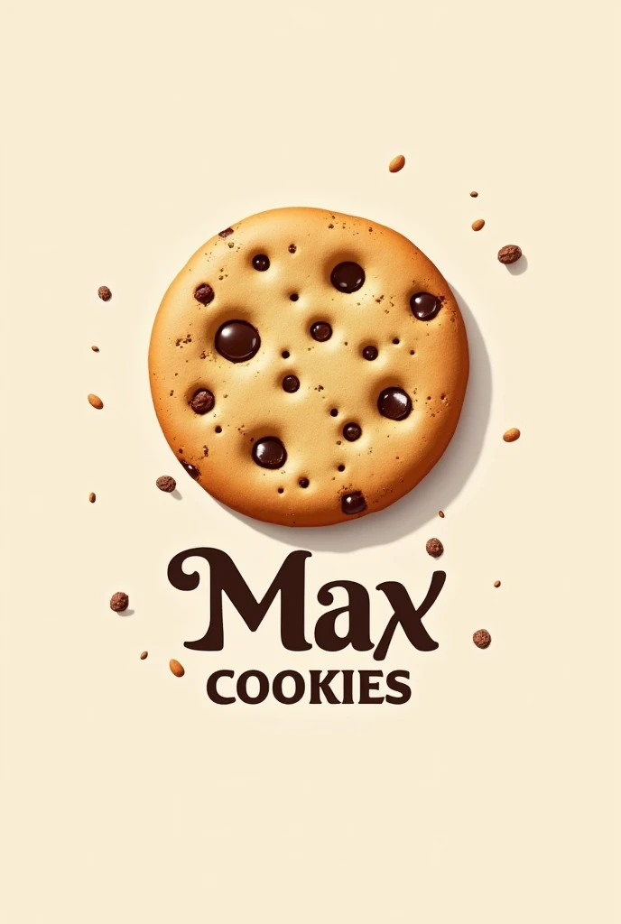 Logo of a crunchy cookie with a title that says Max cookies 