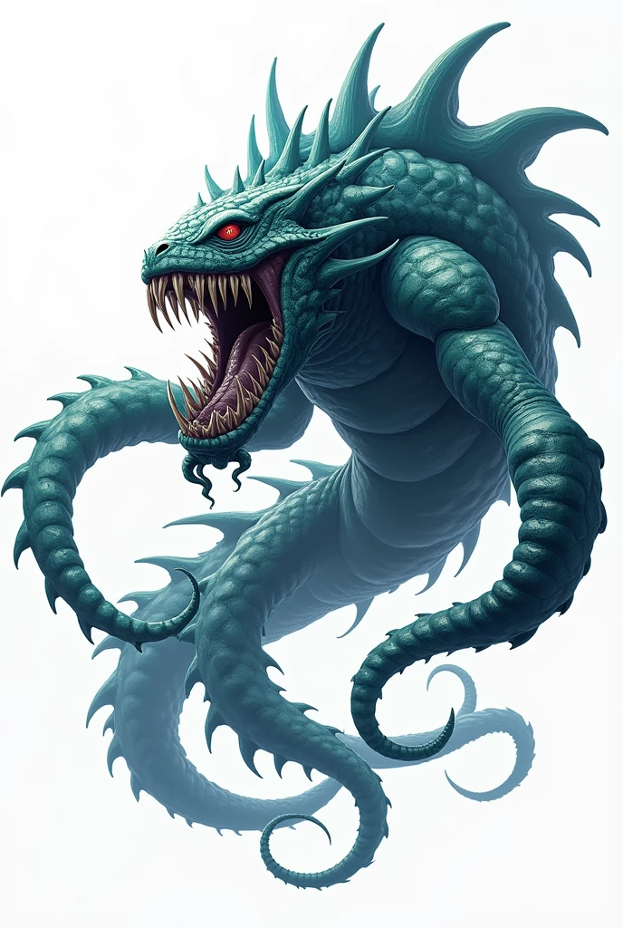 A kraken on a white background for me to use as my team logo.
realisitic
