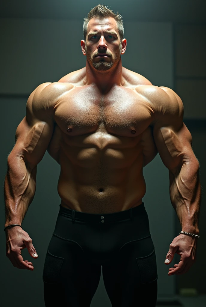 A young male college student is being brainwashed and staring blankly ahead as he flexes a pair of massive hyper muscular arms while repeating hypnotic mantras to reinforce his tranced state. Hypnotized to be a big dumb bodybuilder football jock. Wearing compression gear. Sweating. Hyper muscles. Massive biceps. Massive triceps. Massive traps. Giant meaty pecs. Strong abs. Broad shoulders. Swollen glutes. Heavy swollen crotch bulge. Musclehead. Meathead. Jock. Football. "Bigger ... dumber.... Bigger.... Dumber.... Flex. Obey. I obey.... I obey.... I obey.... Huhuh.... Brooooo...."