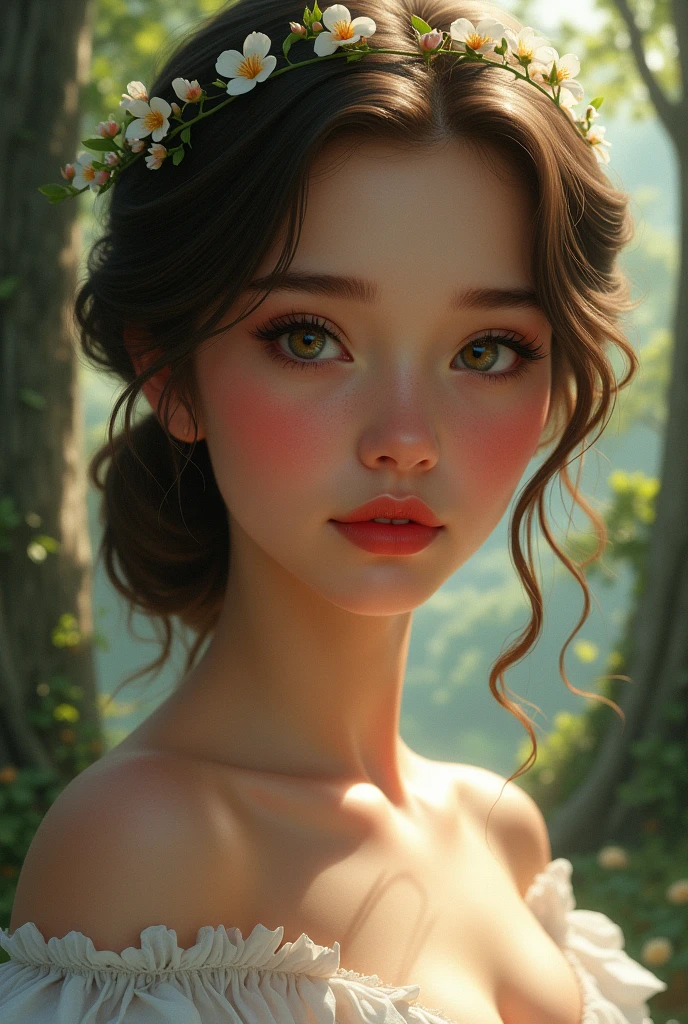 Young and beautiful Snow White