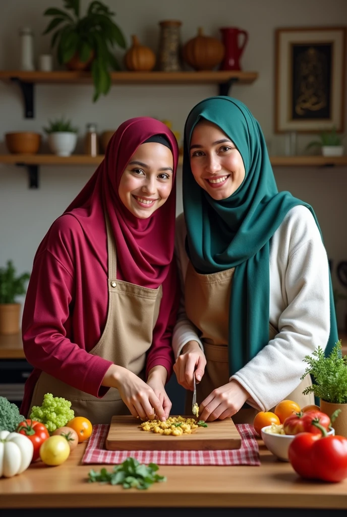 Brother and hijabi niqabi sister food blogging together