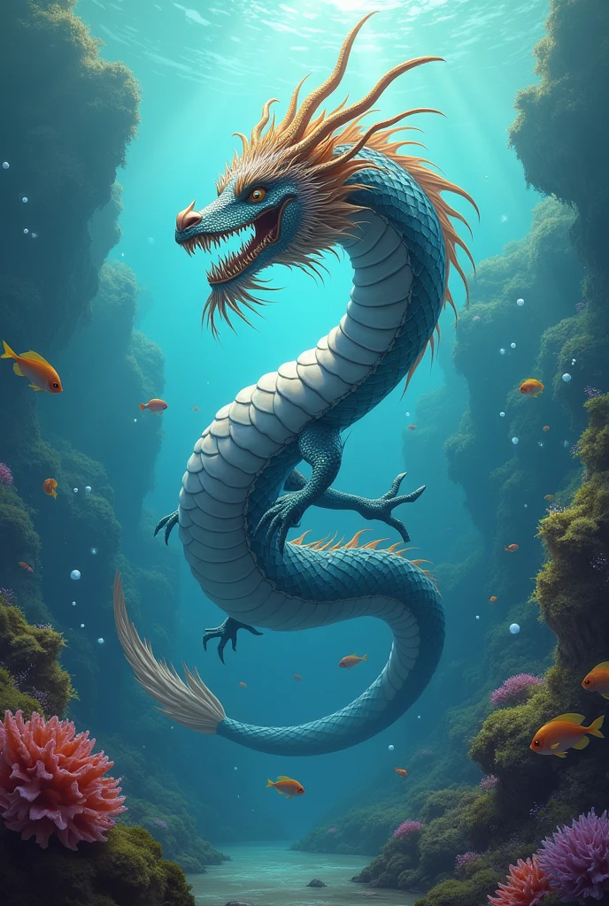 A water dragon 
