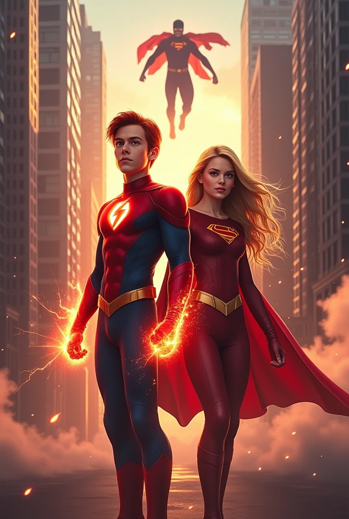 Barry and Kara, son
(Super flash)