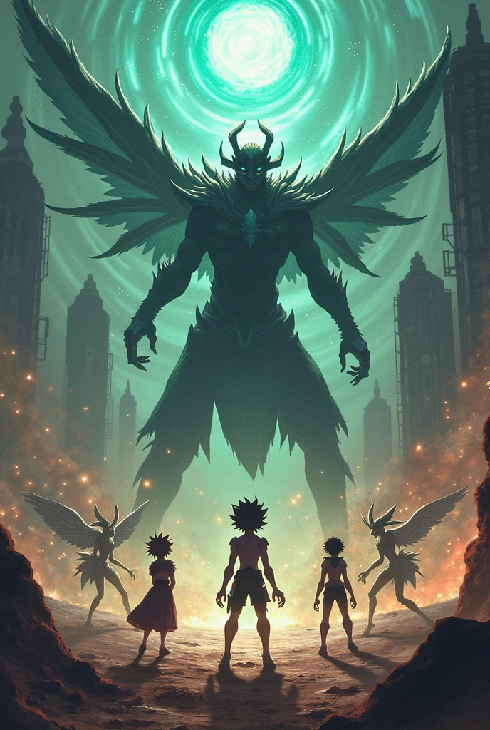 Gon, killua vs Neferpitou, Yay and ShaiaPouf Netero vs Meruem