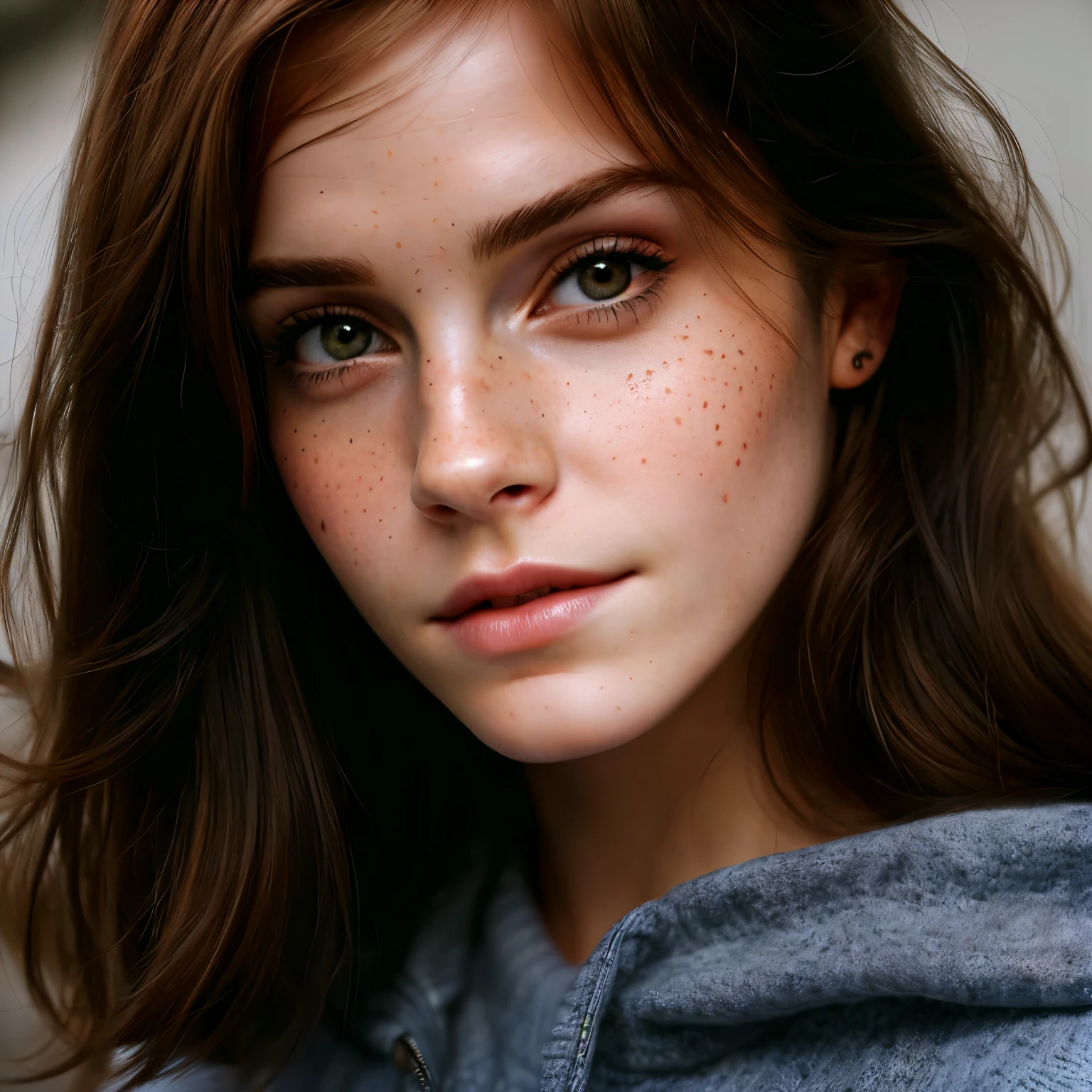 ((( face de Emma Watson:0.9))) a close-up of a woman with freckles on her face, Beautiful realistic face, realistic art style, Beautiful realistic face, beautiful and realistic faces, photoBeautiful realistic face, realistic art style, realistic digital painting, 🤤 portrait of , hyperrealistic teen, ultra realistic faces, accurate ultra realistic faces, ultra realistic face, realistic painting of beautiful girl, 4k realistic digital art