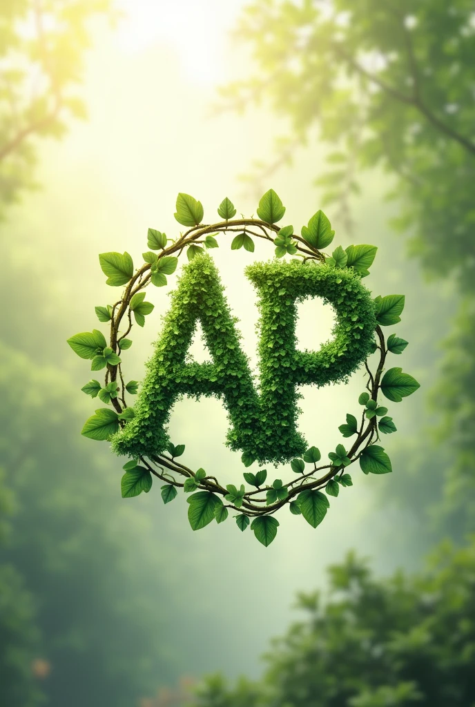 Generate an ASERCA logo of nature with the initials AP