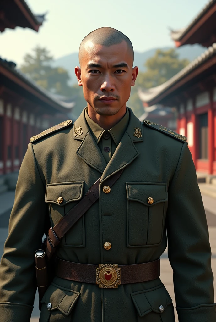 Meiji Army Shaved head handsome man