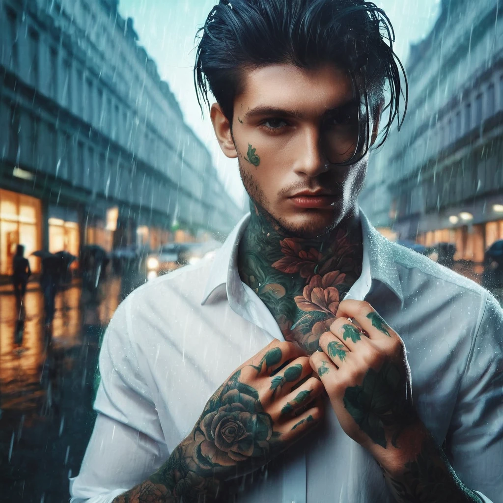 Realistic green and photo background