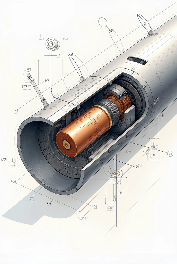 Create an image of a round's bore