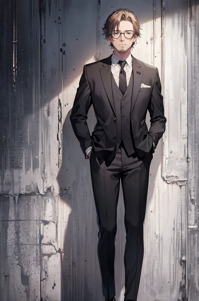 (((wallpaper 8k CG))), ((absurdres)), masterpiece, Middle-aged man, nice middle , male focus, Suit and Tie, Portrait, portrait photograph
