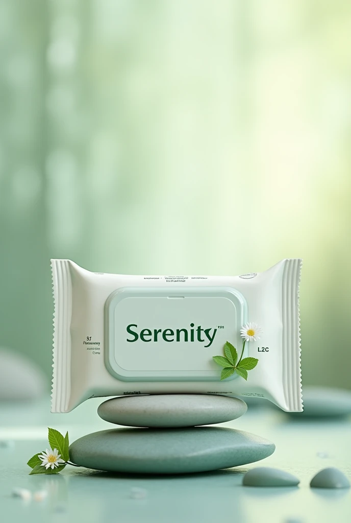 Create a Serenity-branded wet wipe packaging