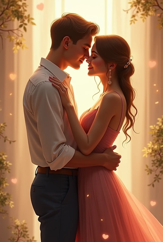 Couple in love full body