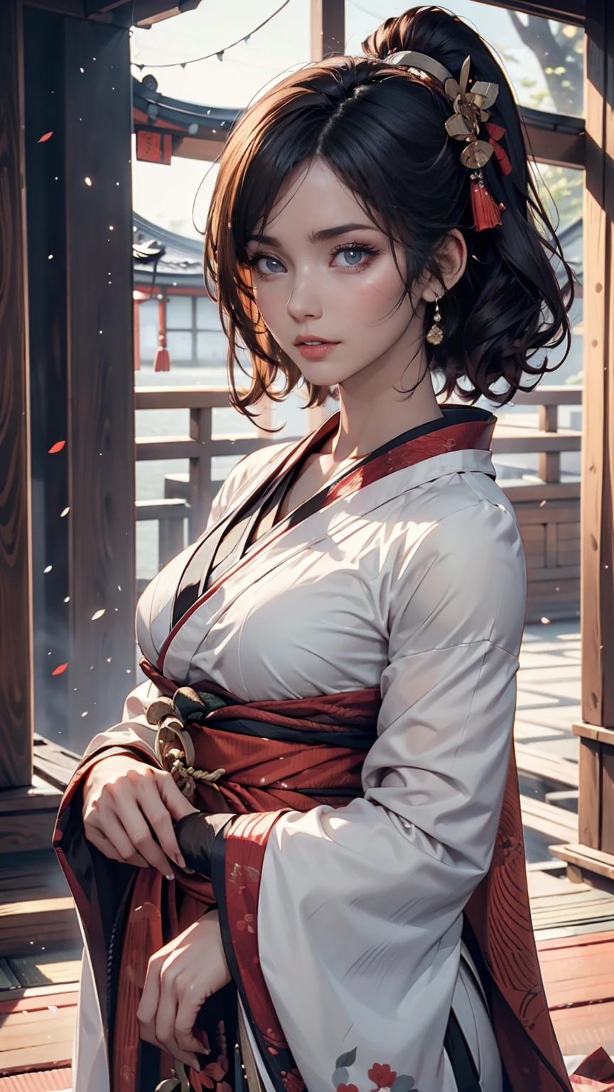 Highly detailed full-body portrait of a geisha. 8k, Octane Rendering, Intricate Hyper-Detail, Symmetric、Kyoto、Pontocho