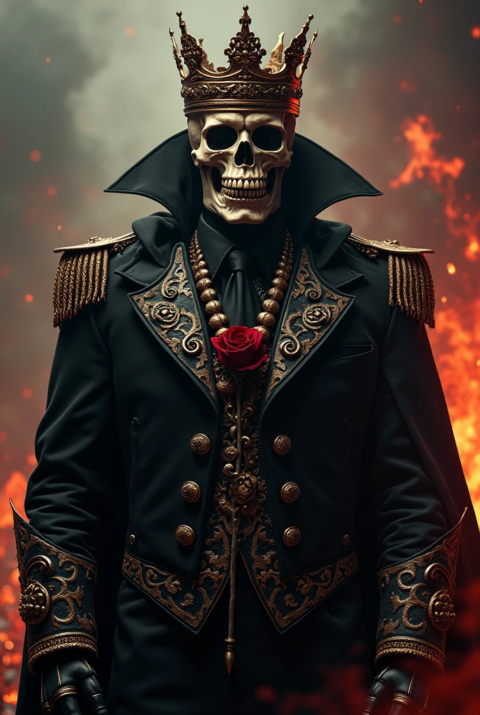 Skull with gun and rose cholo thug drug dealer elegant gentleman evil psychopath power ambition lost soul madness conquest dominion king maniac violent man diabolical darkness hell chaos destruction perdition demon almighty invincible unique furious rebel legendary crown cruel ruthless without feelings soldier war