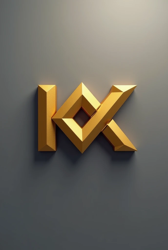 CREATE THE GOLDEN IGX LOGO (2d), WITH GRAY BACKGROUND (ALL SIMPLE)