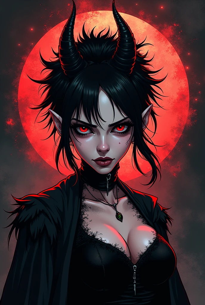 Logo for Emo hardcore rock band Name: True Sin
Animated
Girl
Devil