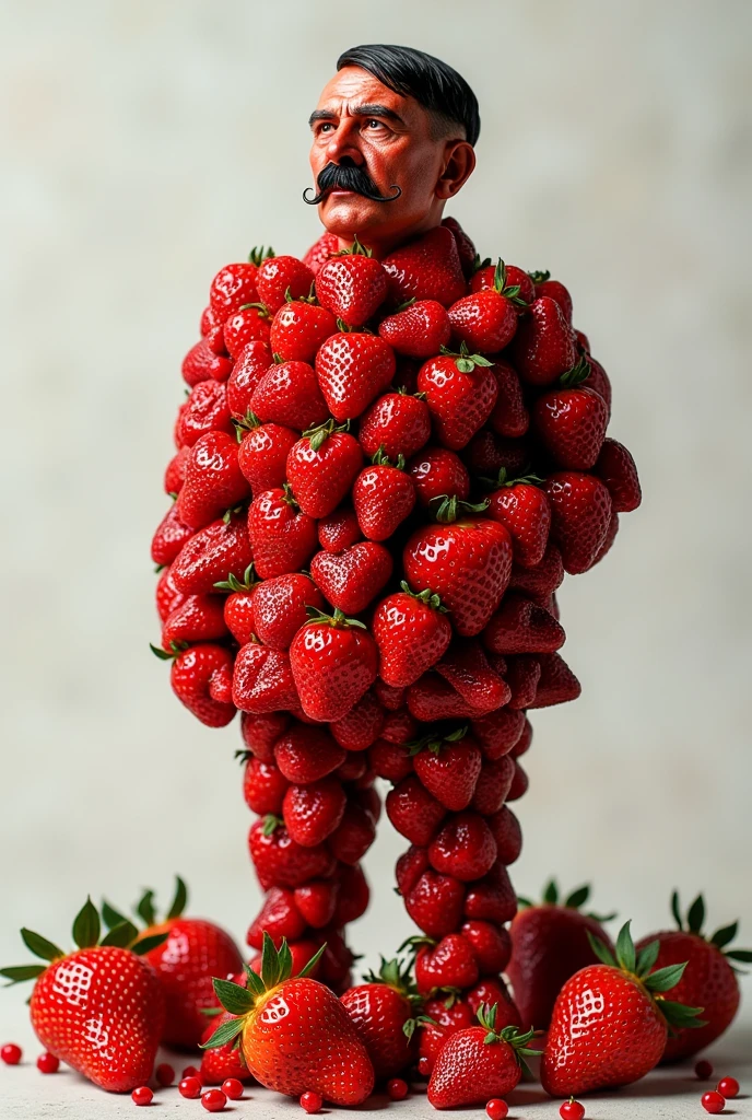 adolf hitler made of strawberry