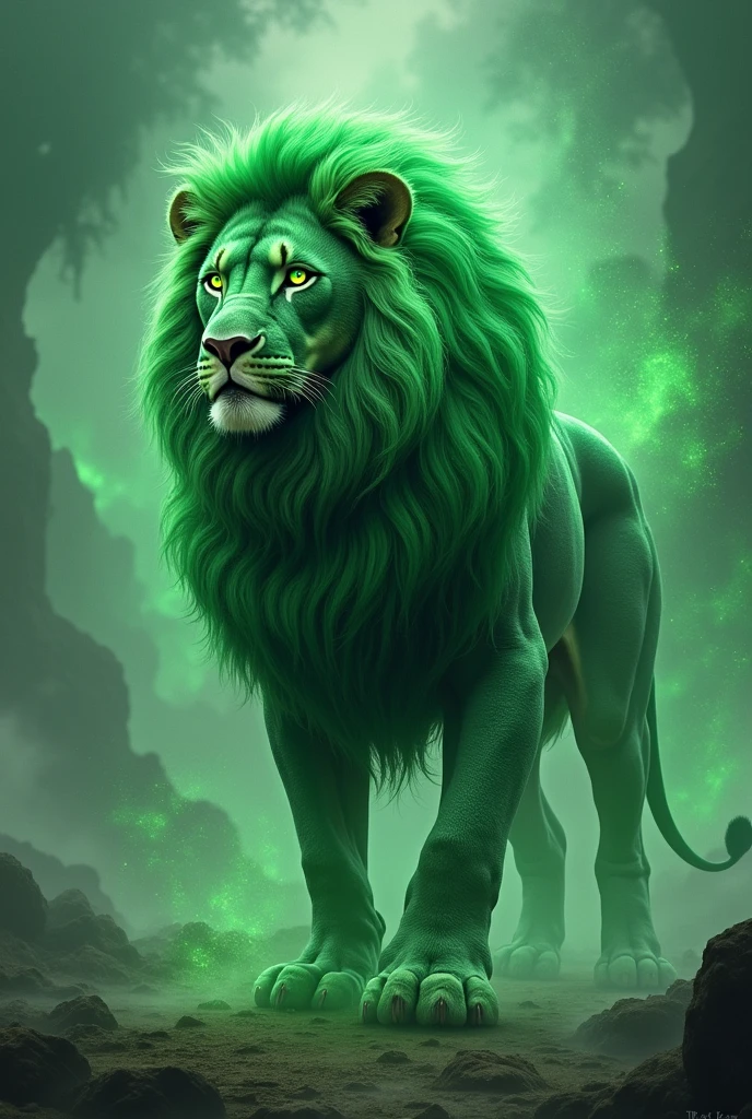 Green lion