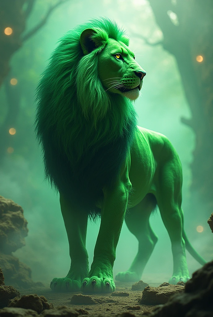Green lion