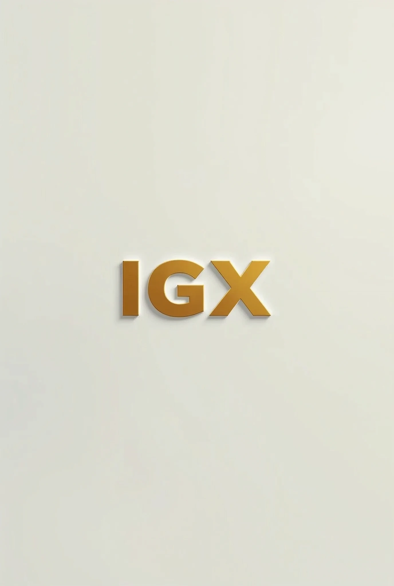 CREATE GOLDEN IGX LOGO WITH LIGHT GRAY BACKGROUND (ALL SIMPLE)