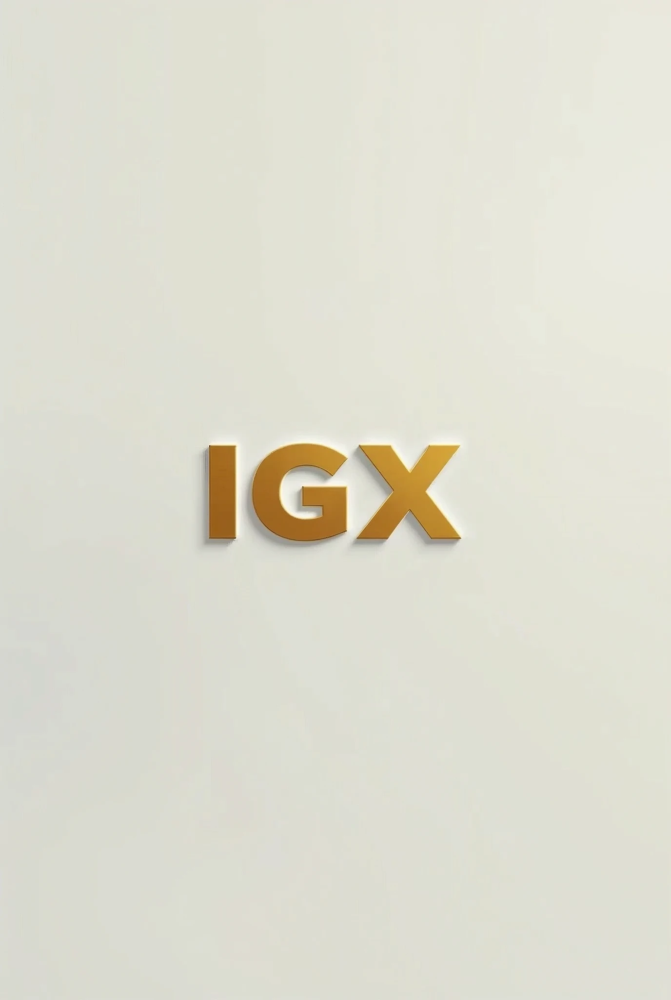 CREATE GOLDEN IGX LOGO WITH LIGHT GRAY BACKGROUND (ALL SIMPLE)