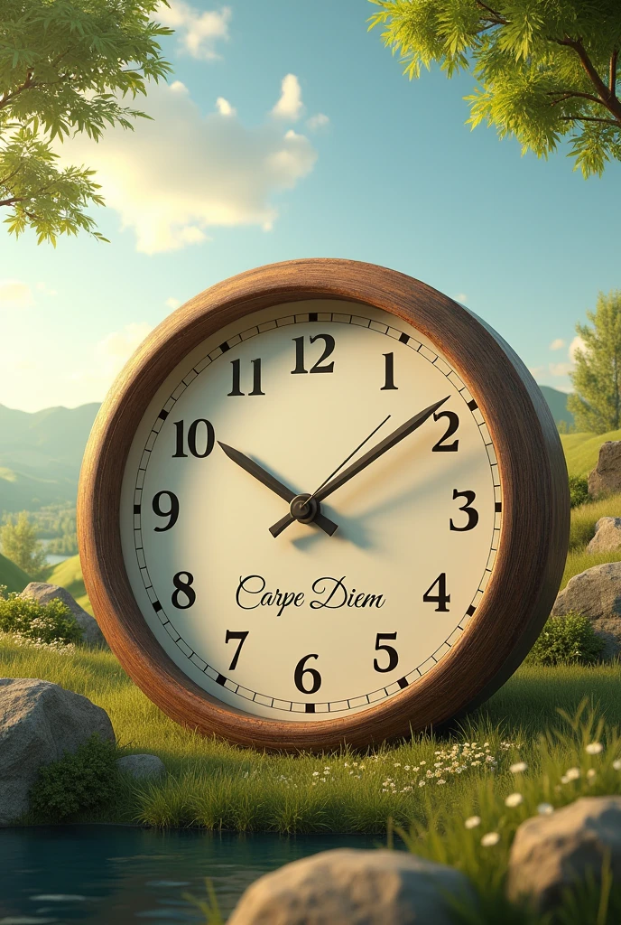 JUST A CLOCK AND FRASSE CAPRE DIEM