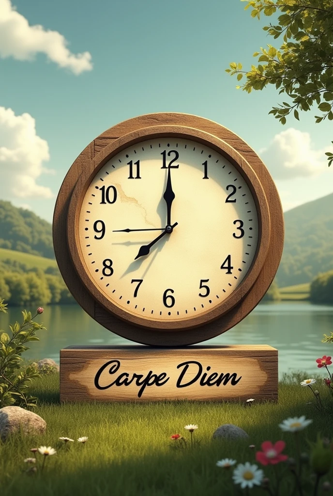 JUST A CLOCK AND FRASSE CAPRE DIEM 