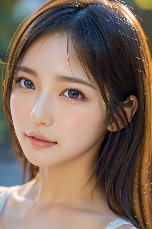 ((Highest quality)),(超High resolution),(Very detailed),(Detailed Description),((The best CG)),(masterpiece),Ultra-detailed art、(Highest quality、8k、32K、masterpiece)、(Realistic)、(Realistic:1.2)、(High resolution)、Very detailed、Very beautiful face and eyes、1 female、Tight waist、Delicate body、(Highest quality、Attention to detail、Rich skin detail)、(Highest quality、8k、Oil paints:1.2)、Very detailed、(Realistic、Realistic:1.37)、Bright colors、Beautiful Japanese Women、Detailed face、Smooth Skin、
