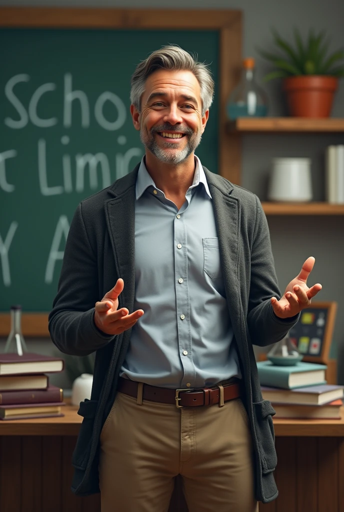generates a 38-year-old male and realistic biology teacher