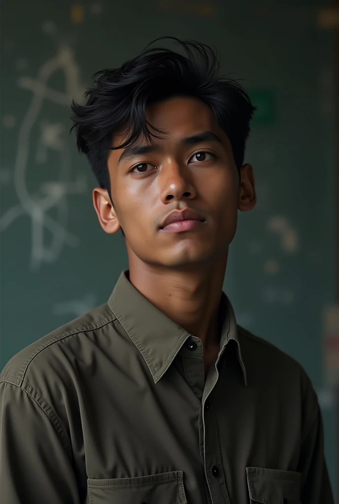 Image of a young man who wants to continue studying but lacks opportunities
