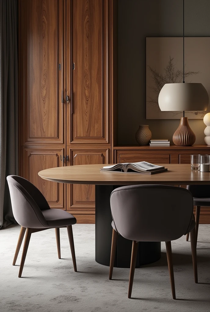 Create a logo with the name Marcenaria M4.0,that is sophisticated and up-to-date for optical acceptance having a themed background showing an image of sophisticated and refined custom-made furniture 
