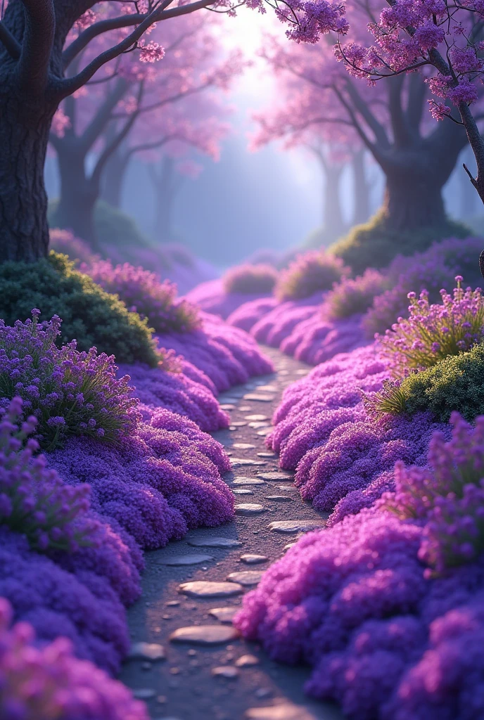 off-road made of flower violet