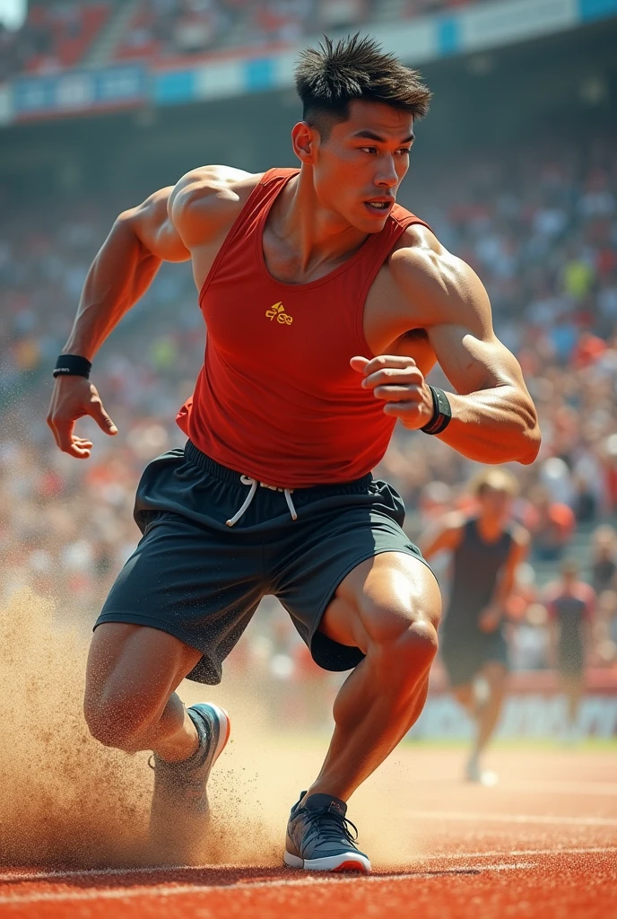 Image of a young man in a contest