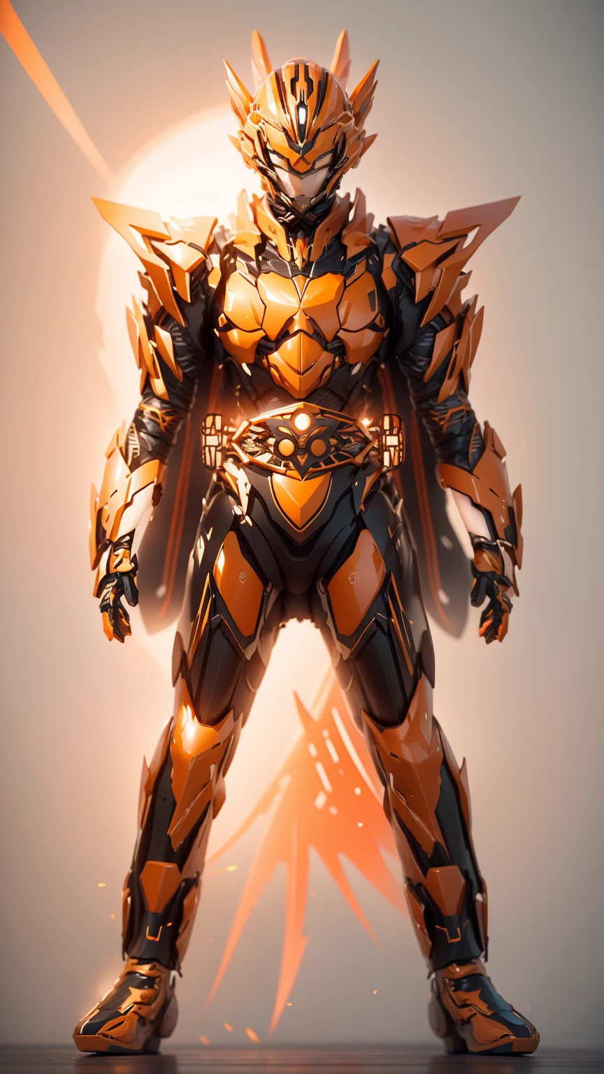 Keep the original image,可以变成更亮一些的orange色,orange色是的主色调,orange色,一些orange和orange,orange,orange(Ensure its layering and armor texture,以比较鲜艳的orange色色为主色调)