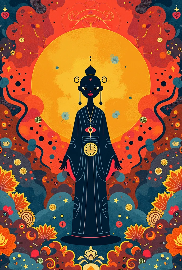 Create a simple drawing or illustration that represents a cultural symbol or aspect of your choice.