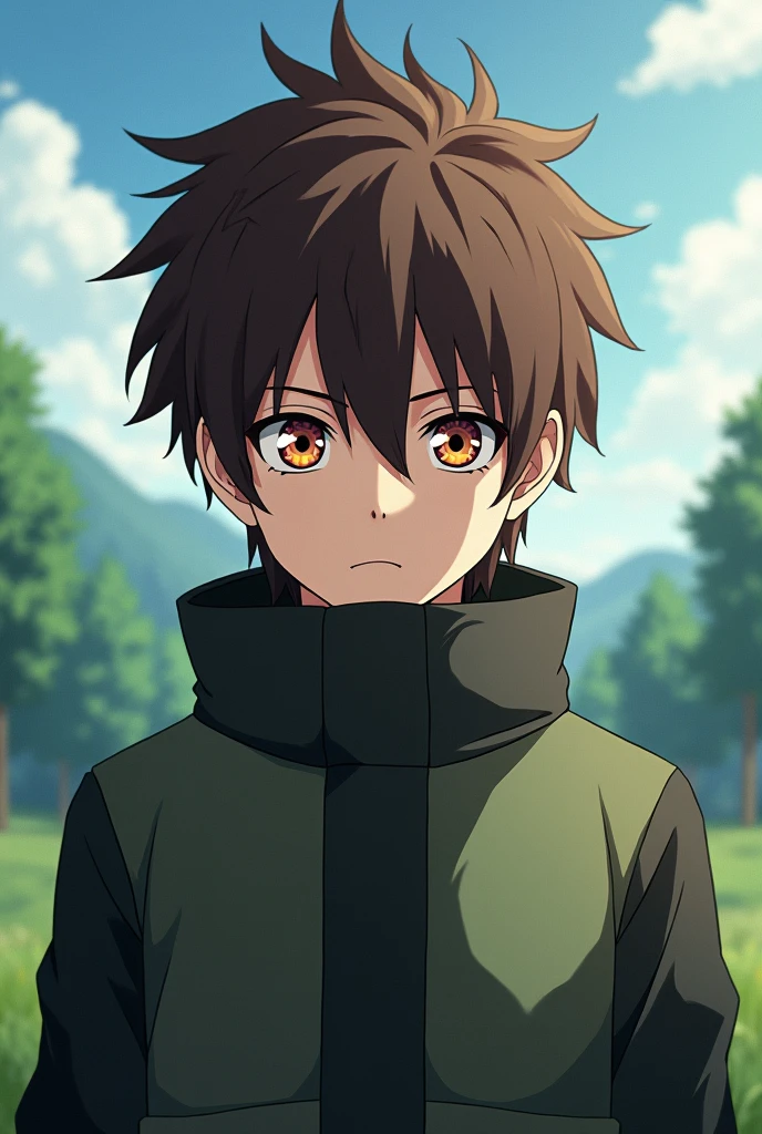 Brown-haired boy who possesses the byackugan