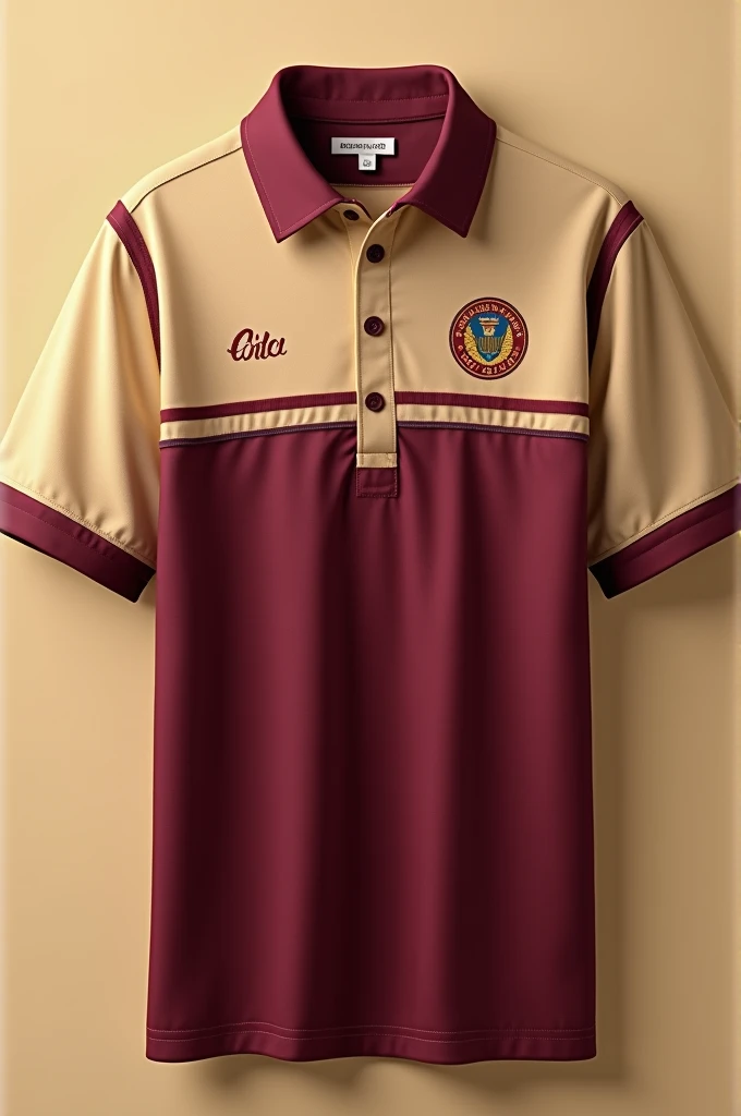 Create a shirt with school uniforms but burgundy and beige colors with a special education theme