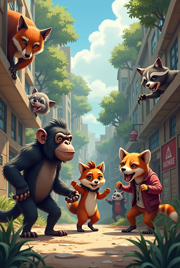 generate an image that is funny and entertaining for a WhatsApp group with the name "wildlife rebels"