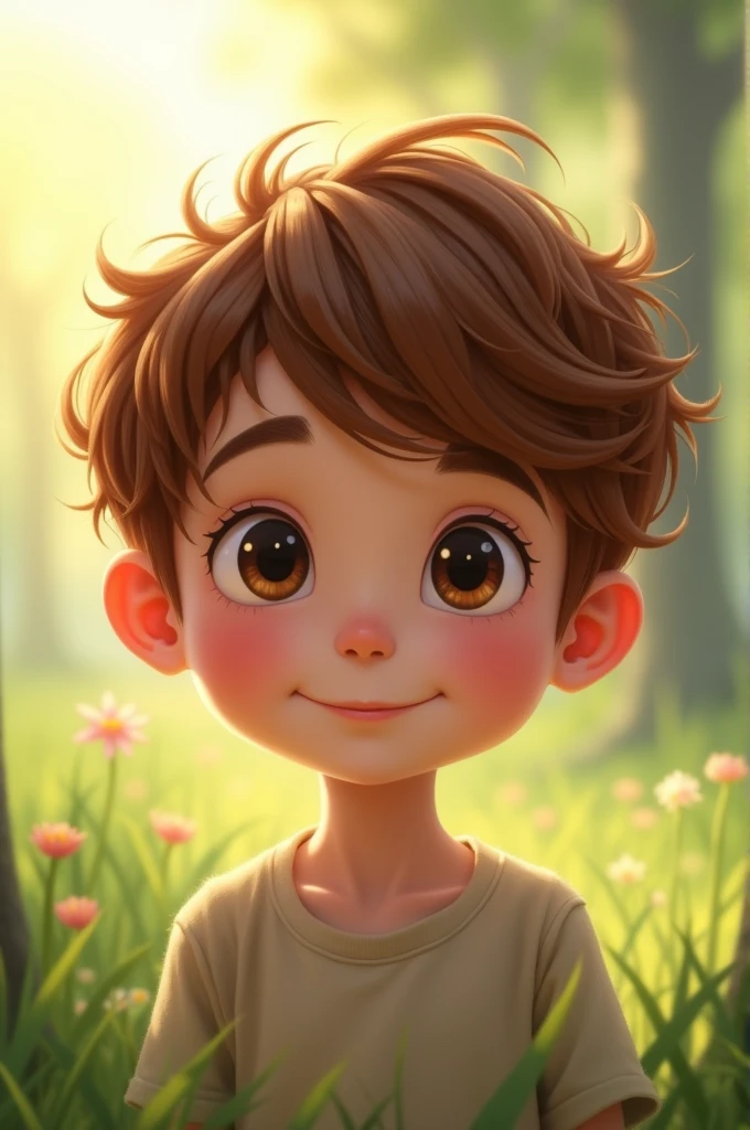 Brown haired boy