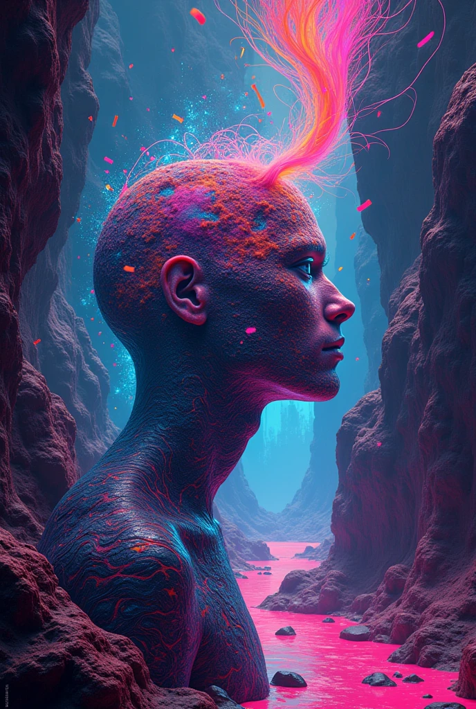 memes, surreal, digitl art, brain waves, flow of information, cultural transmission, subconscious, abstract pattern, psychedelic, neon colors, glitch art, cyber punk, cinematic lighting, hyper detailled, 8k, photorrealistic, Volumetric, Ray traced, studio lighting, swirly vibrant colors, psychedelic elements, viral content, social media, cultural phenomenon INFO A movie poster depicting with the words(( "SeaArt INFINITO")). 
